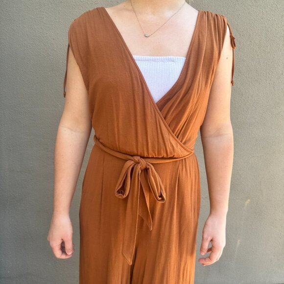 ANTHROPOLOGIE Moulinette Soeurs Alisande Belted Knit Jumpsuit - size Medium - Picture 9 of 9